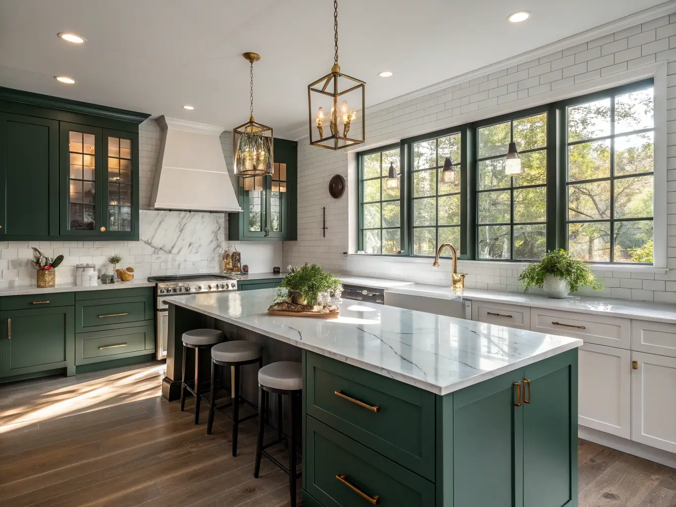 Dark Green Kitchen Cabinets: A Bold, Sophisticated Design ...