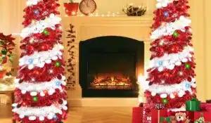 Red and White Christmas Tree Ideas