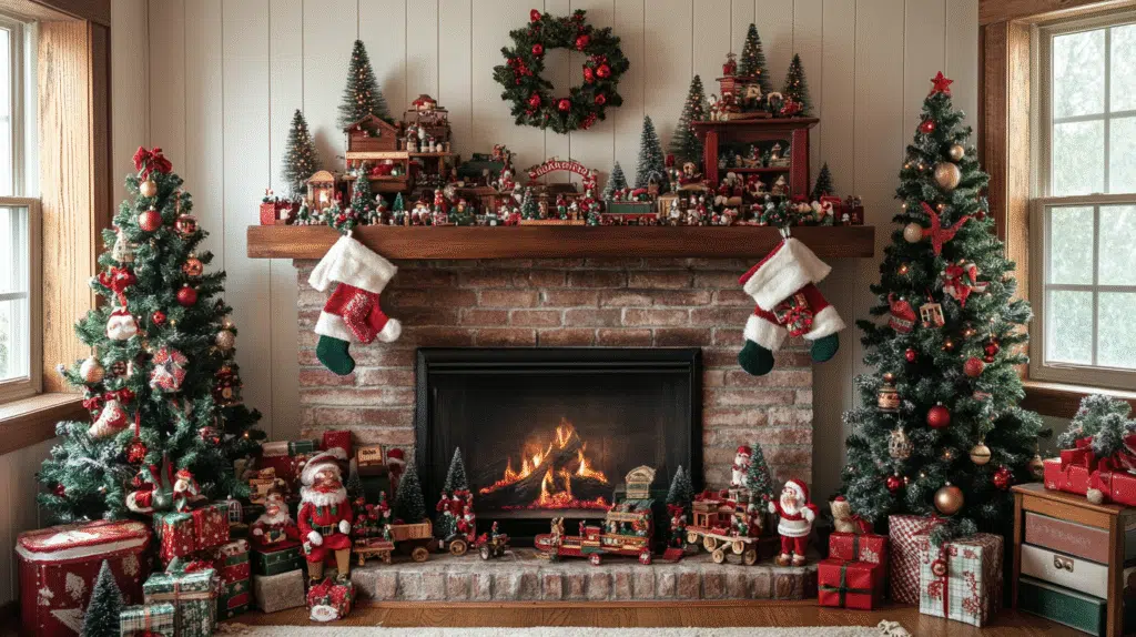 christmas fireplace decor