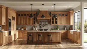 honey oak kitchen cabinets