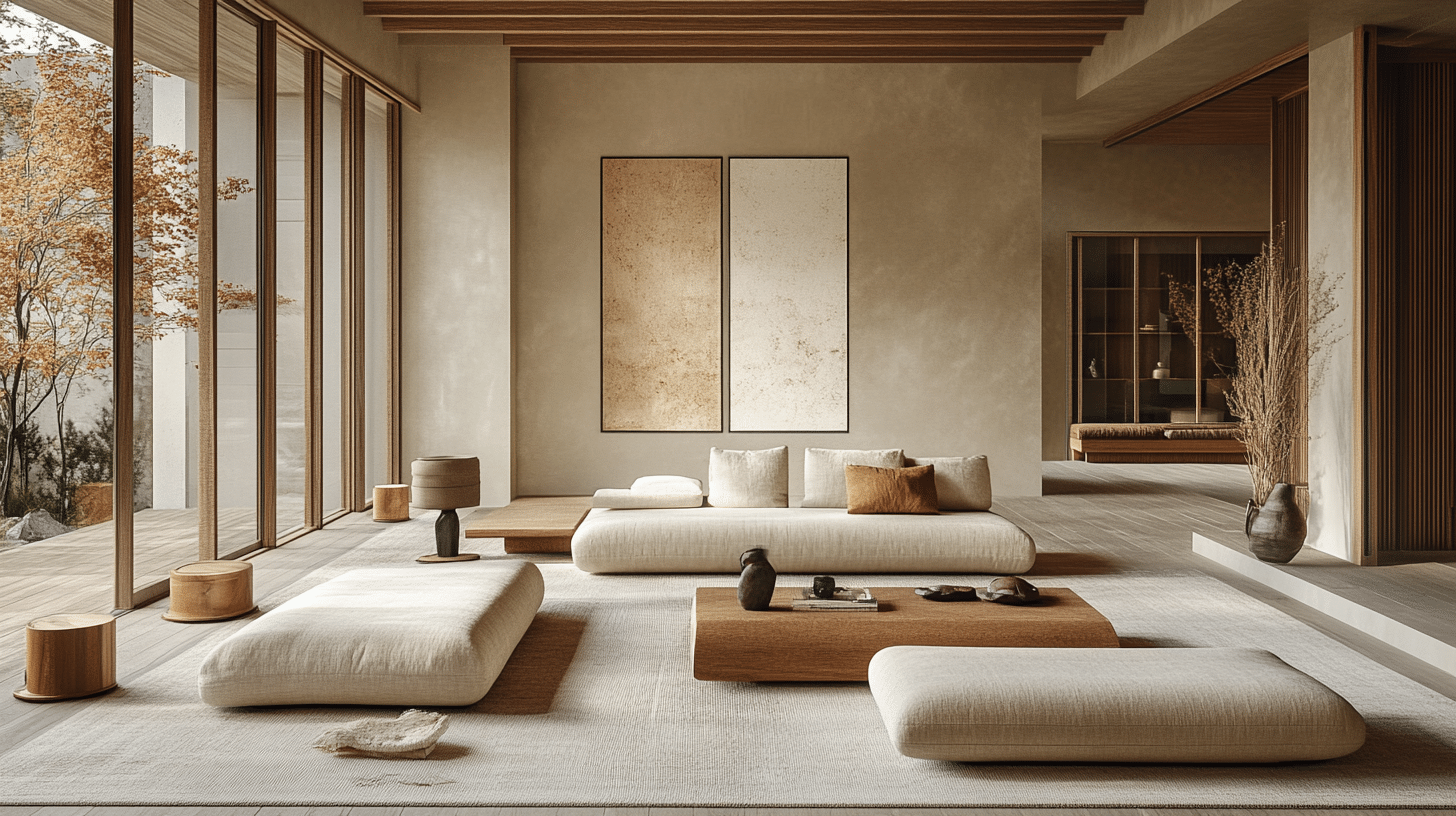 27 Wabi Sabi Japandi Living Room Ideas That Create A Cozy Calm Mood ...