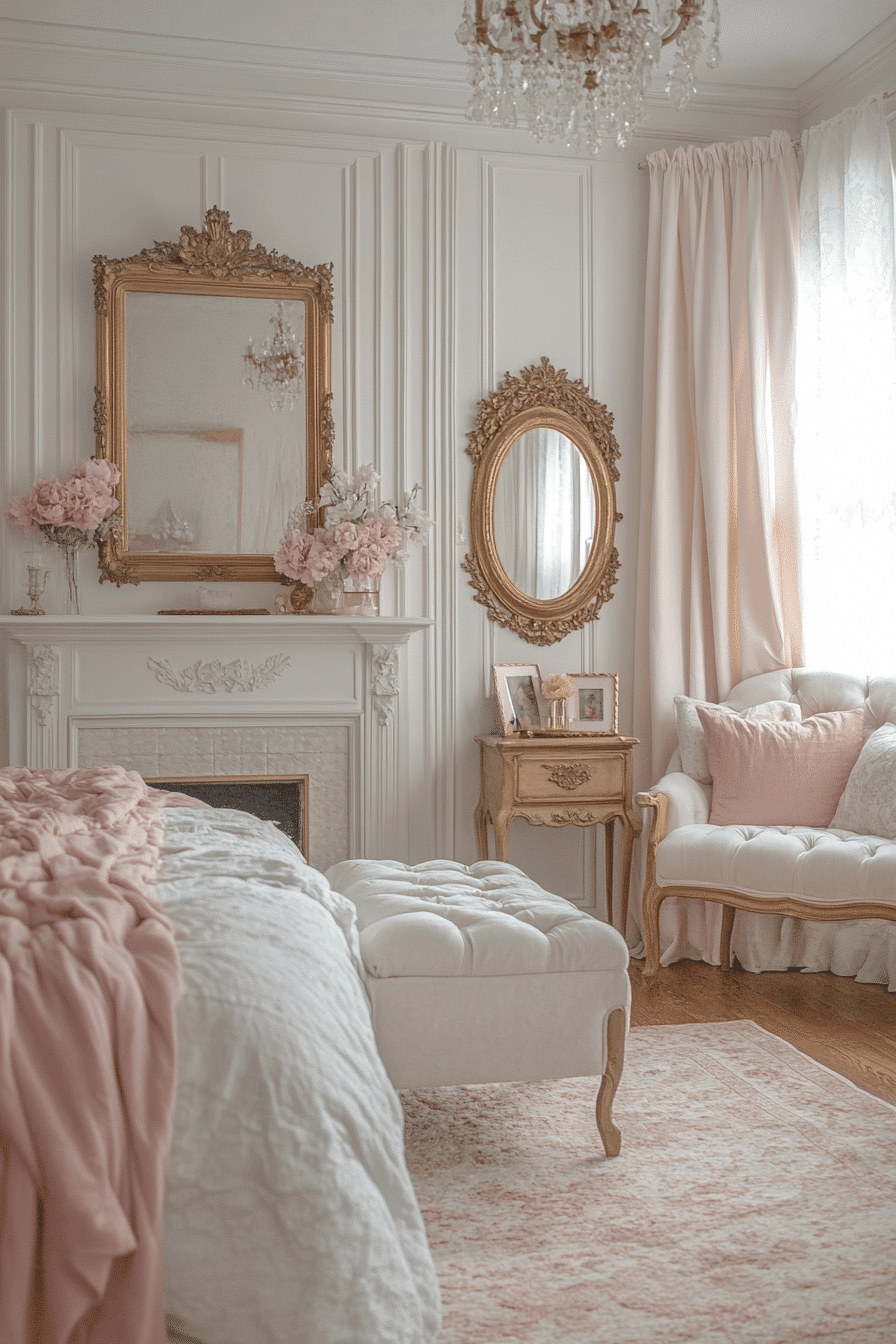 10 Soft Rose Sophistication - neoclassical bedroom design inspiration