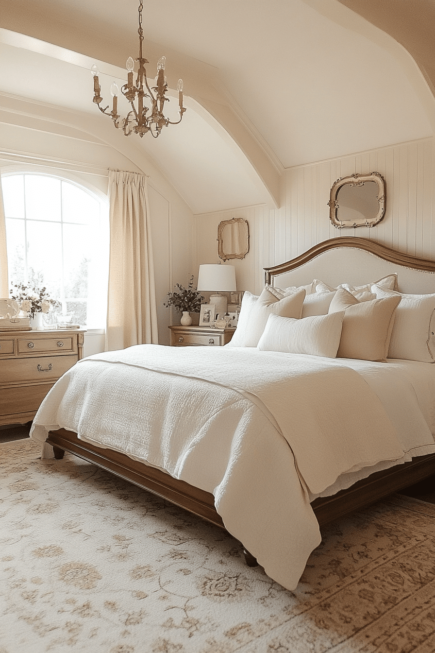 12 Curved Window Grace - neoclassical bedroom design inspiration