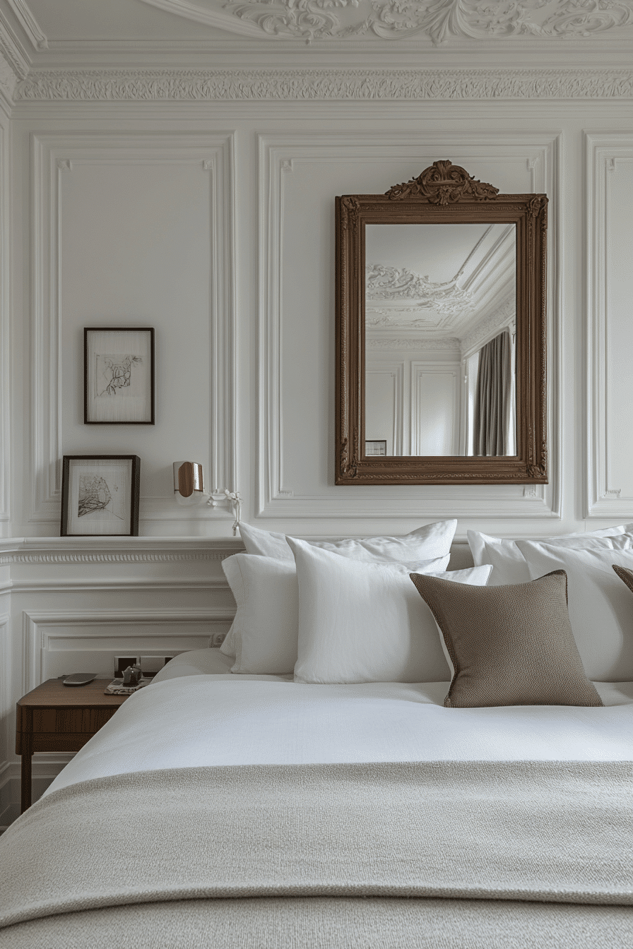 21 Compact Luxury Charm - neoclassical bedroom design inspiration