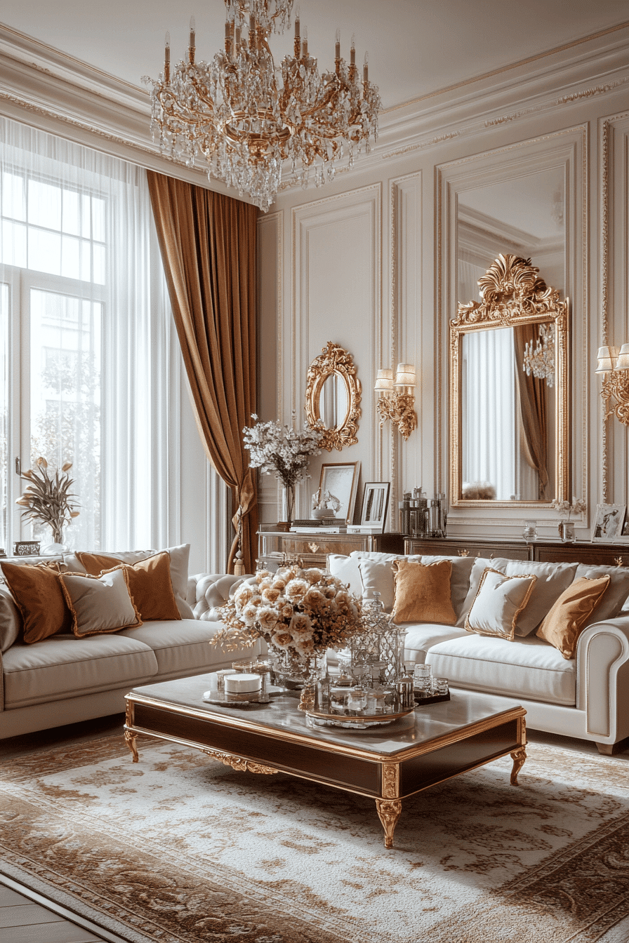 Subtle Gilded Contrast