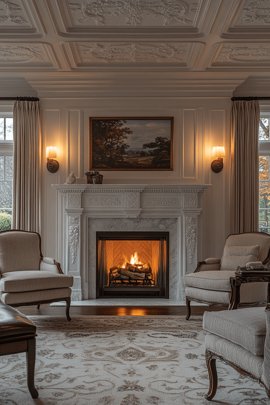 Fluted Marble Statement