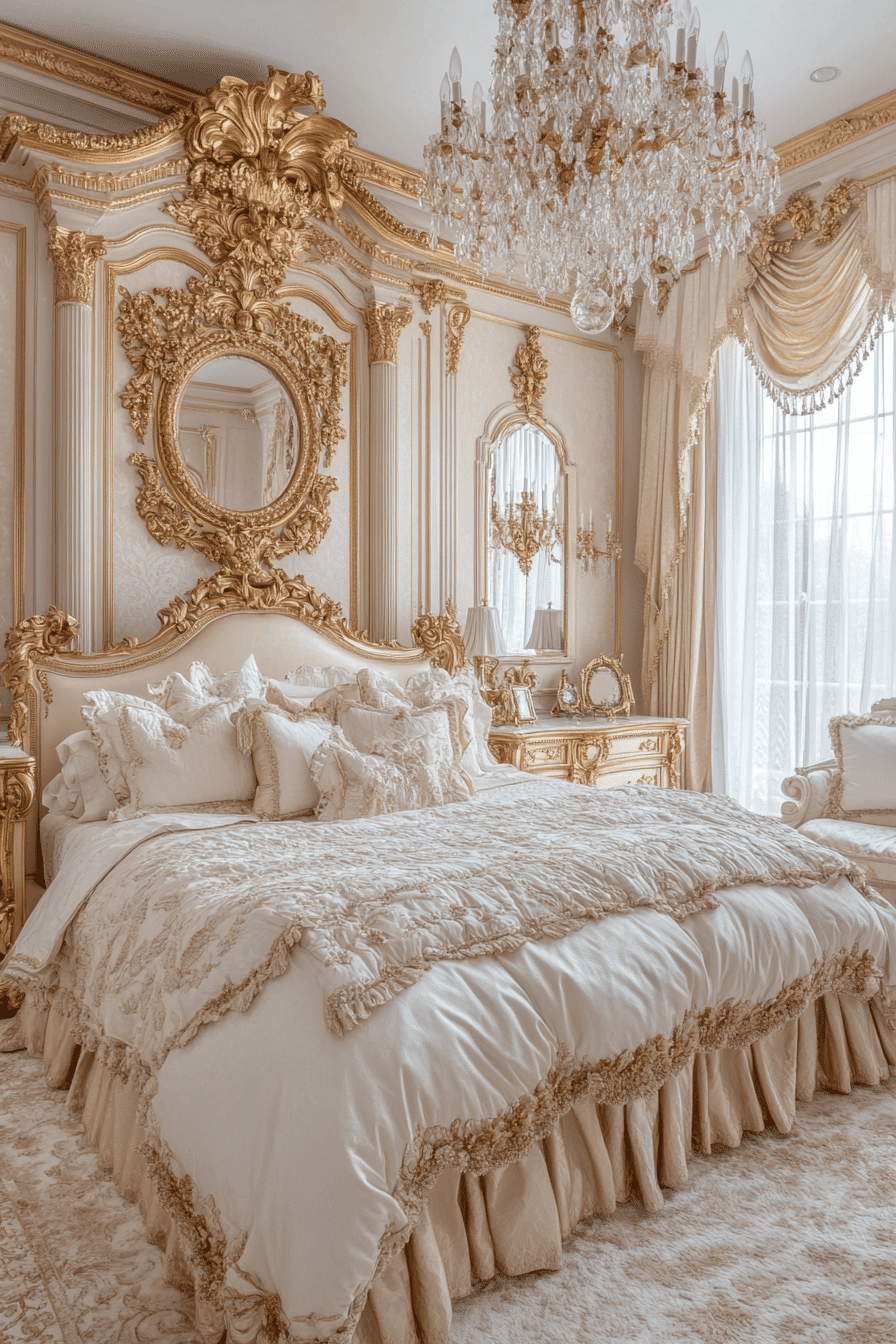 6 Radiant Metallic Warmth - neoclassical bedroom design inspiration