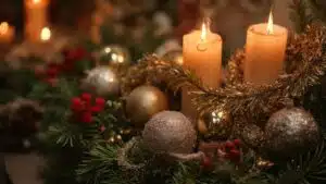 antique christmas decorations with vintage glass ornaments and festive holiday charm