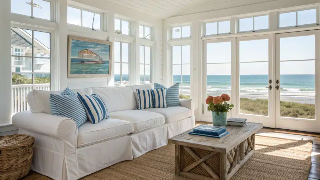 beach house living room