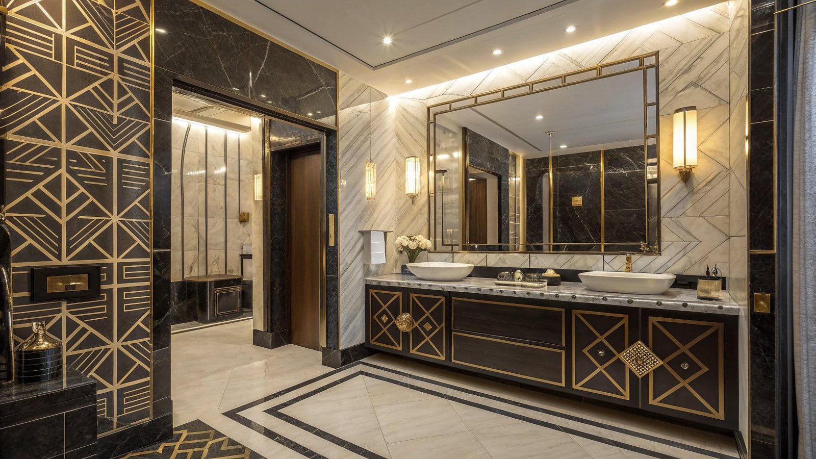 27 Stunning Neo Deco Bathroom Ideas That Redefine Modern Glamour ...