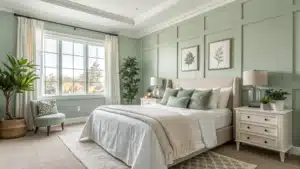light sage green bedroom