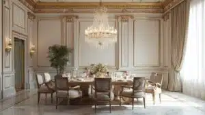 neoclassical dining room