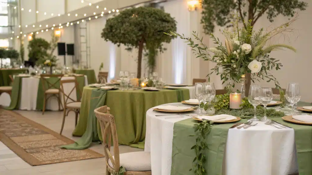 olive green weddings