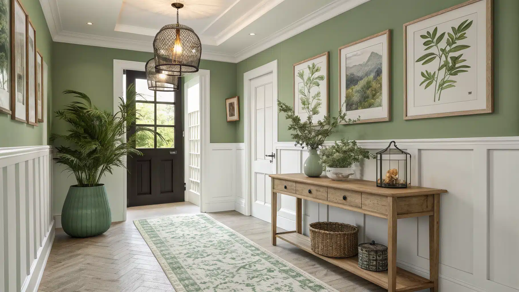 27 Sage Green Hallway Ideas That Turn a Forgotten Space Into a ...