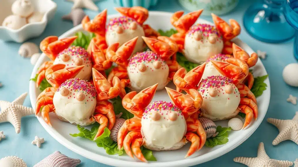Mermaid Party Crab Sandwiches Recipe