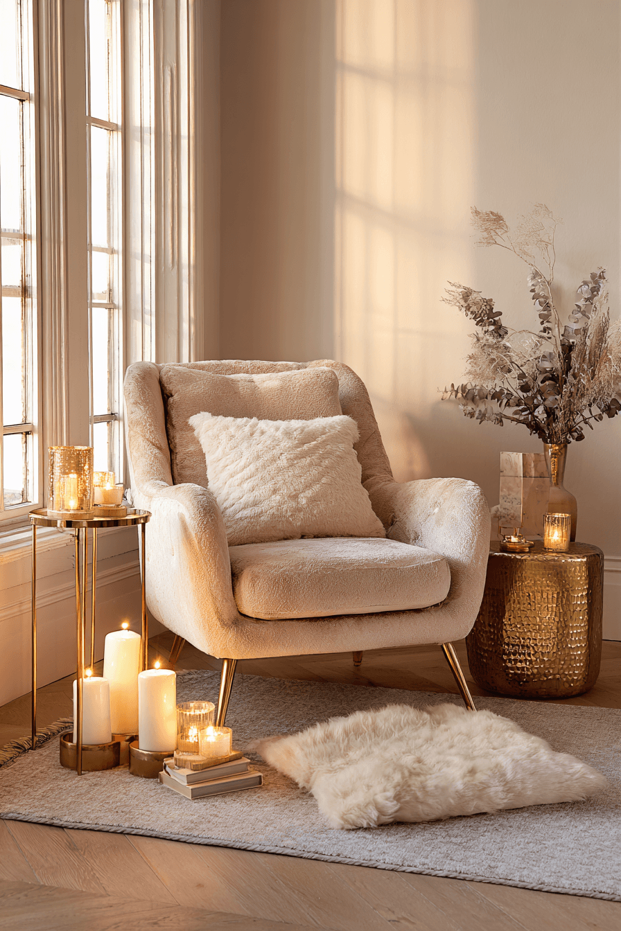 13 Golden Glow Feminine Home - feminine apartment design inspiration