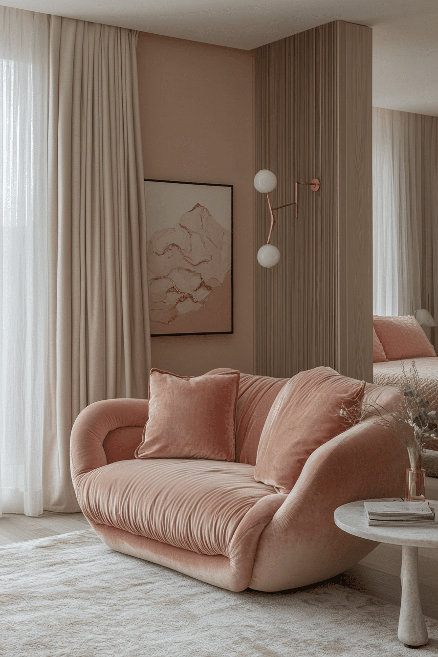 3 Elegant Warm Neutral Sanctuary - feminine apartment design inspiration