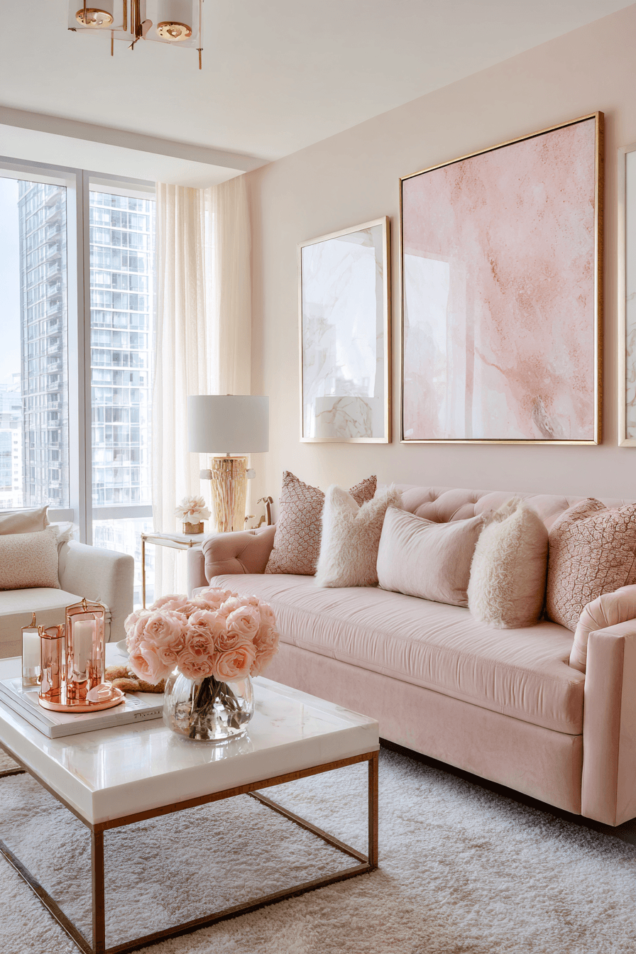 4 Velvet Luxe Feminine Interiors - feminine apartment design inspiration