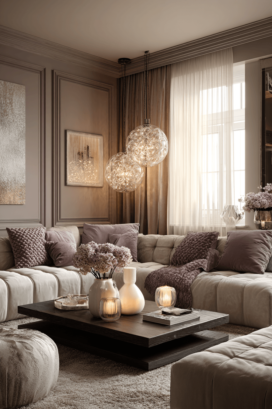 7 Modern Feminine Contrast Style - feminine apartment design inspiration