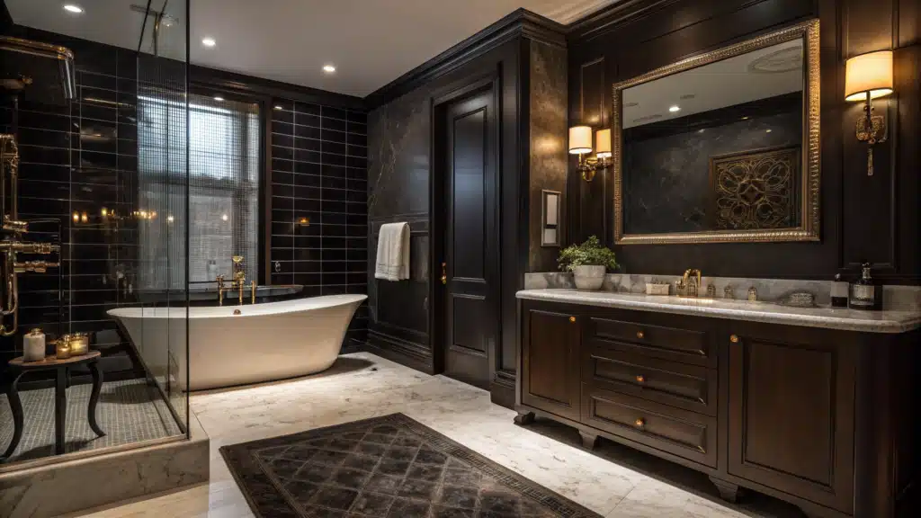 Small Moody Bathroom