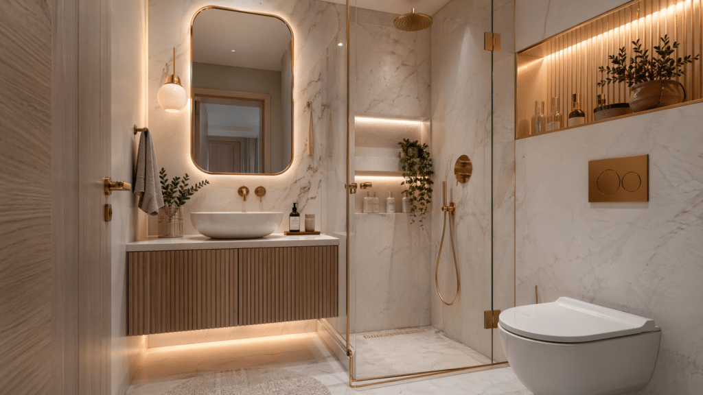 small luxury bathroom