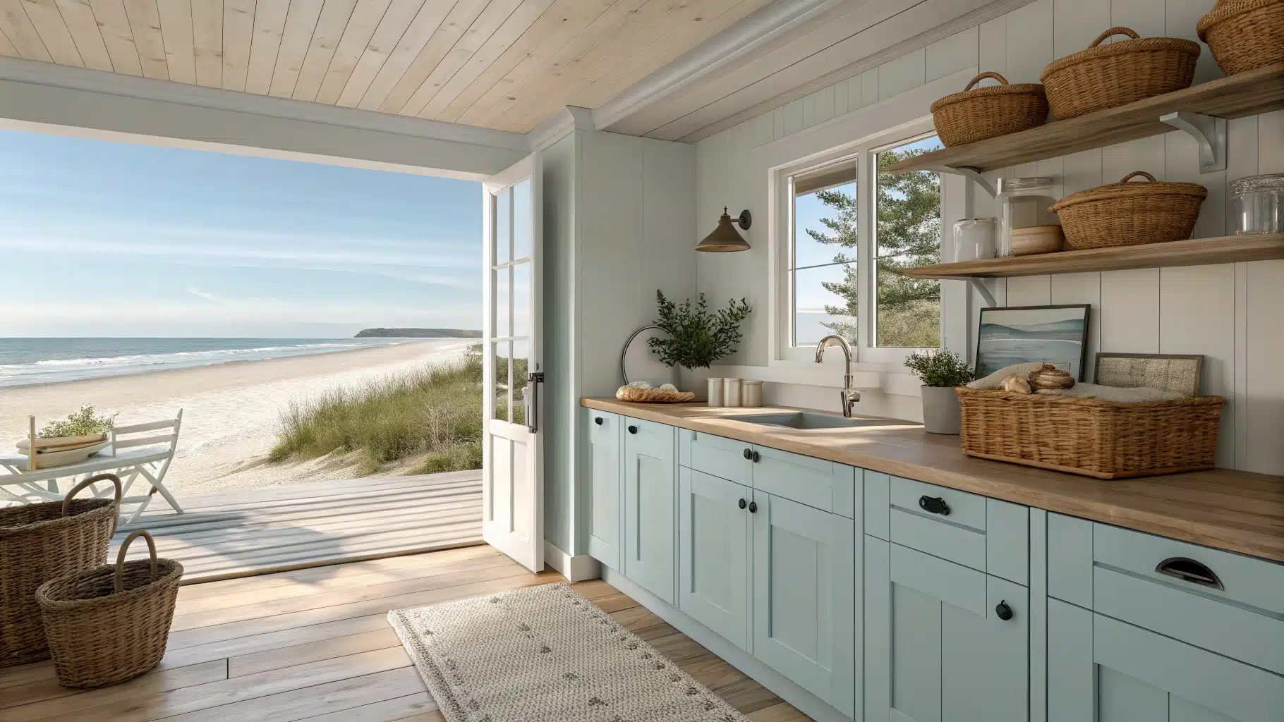 27 Beach House Kitchens That Capture Coastal Living Perfectly ...