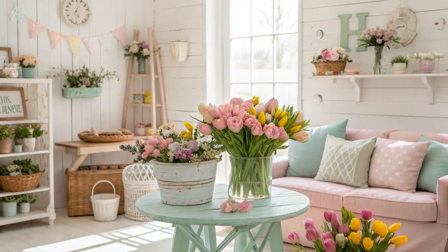25 Farmhouse Spring Home Decor Ideas That Bring Fresh Country Charm ...