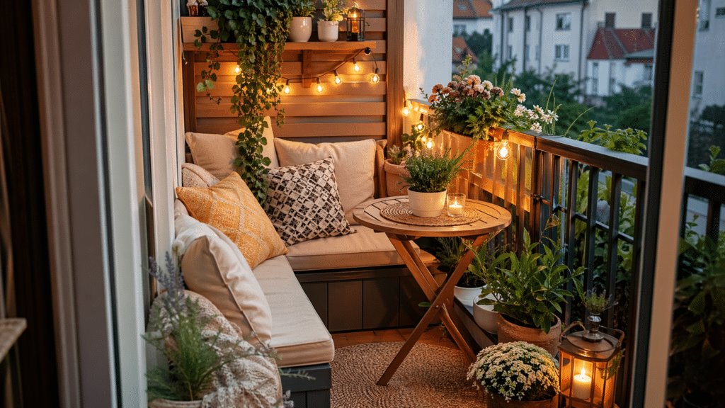very small balcony decor