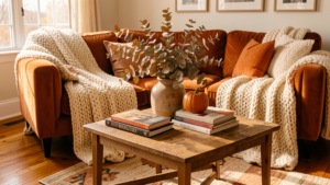 fall living room decor