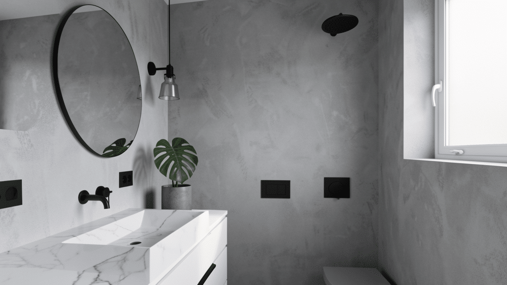 grey bathroom