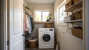 small narrow laundry room ideas