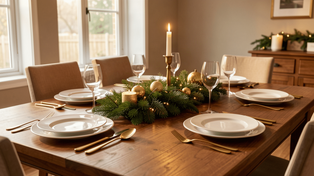 christmas table decor