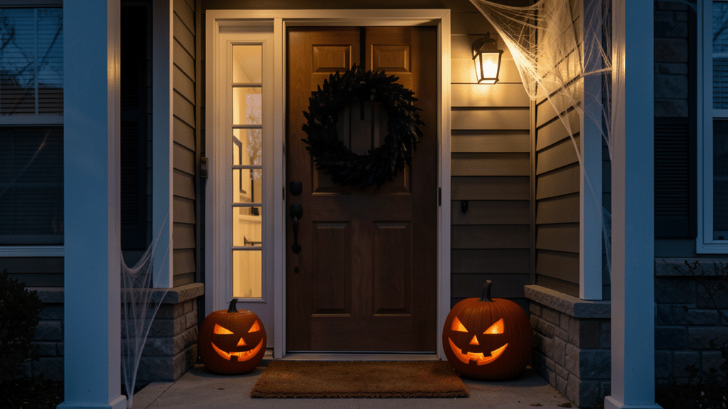 halloween door decor